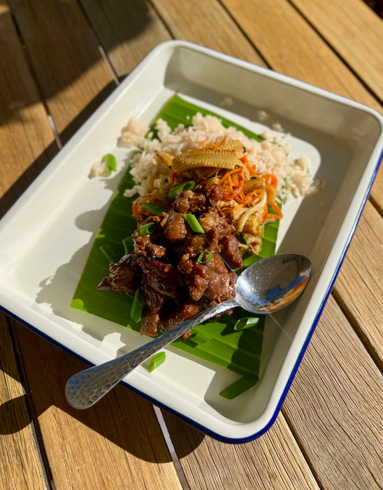 Filipino Pork Adobo with Garlic Rice