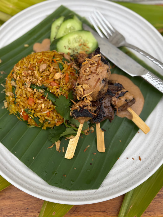~FROZEN~ Kangaroo Satay Skewer with Nasi Goreng