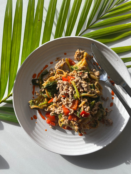 Peanut Butter Pork Noodles